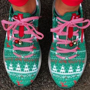 ugly sweater running shoes